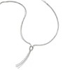 Black Bow Jewelry Multi Strand Lariat Knot Necklace in Sterling Silver, 16-18 Inch - image 2 of 4