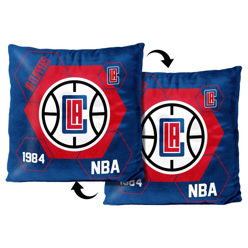 NBA Los Angeles Clippers Connector Velvet Reverse Pillow, 3 of 4