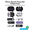 Big Dot of Happiness Goth Girl Funny Photo Props, Halloween or Birthday Party Decoration, Skulls, Ravens, Roses, Bats Photo Booth Props Kit – 10 Piece - 3 of 4