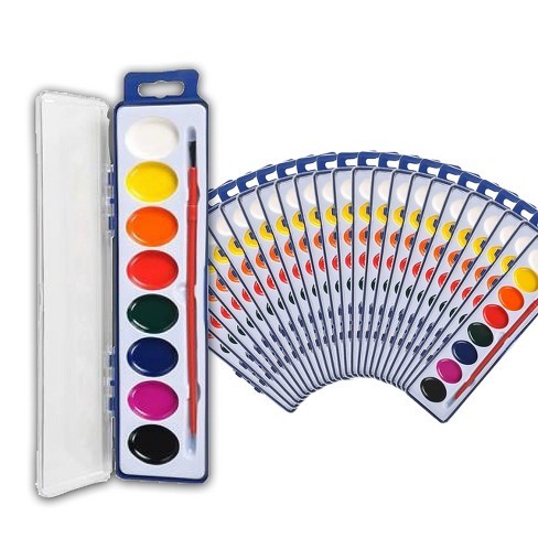 Playkidiz Rainbow Watercolor Washable Classic Colors Painting Set