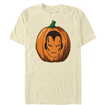Men's Marvel Halloween Iron Man Pumpkin T-Shirt