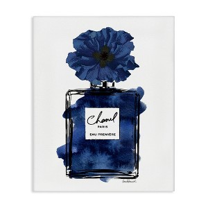Stupell Industries Blue Perfume & Blossom Canvas Wall Art - 1 of 4