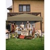 10x10 Pop Up Canopy with Removable 4 Sidewalls - Easy Up Camping Tent with One Button Push Setup for Deck, Garden, Sports, Beach, Party - 4 of 4