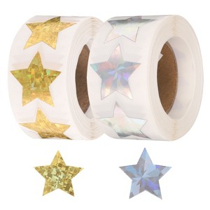 Unique Bargains DIY Crafts Homework Vinyl Self-Adhesive Waterproof Durable Star Stickers - 1 of 4