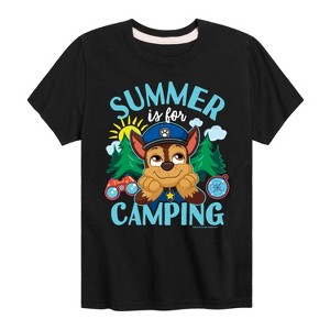 Boys' - Paw Patrol - Summer Is For Camping Short Sleeve Graphic T-Shirt - 1 of 4