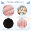 Itopfox Shell Shaped Bean Bag Chair for Kids, Cozy Faux Fur Toddler Sofa for Playroom, Nursery, Pink, Lightweight & Portable - 2 of 4