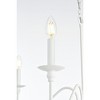 Elegant Lighting Rohan 30 inch chandelier in White - 3 of 4