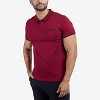 CULTURA Men's Short Sleeves 100% Cotton Polo With Jaquard Rib And Chest Rib Pocket - 4 of 4
