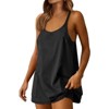 Women Athletic Dress Summer Tennis Workout Active Sports Mini Romper Dress Built In Shorts Travel Vacation Clothes - 2 of 4