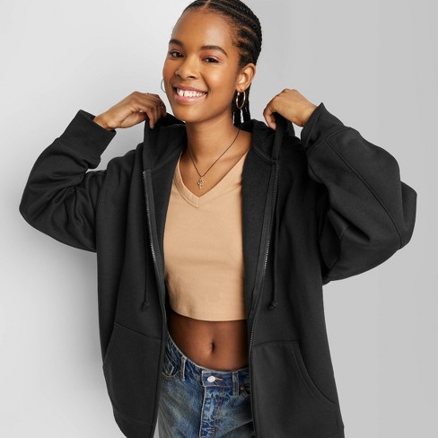 Women's Oversized Zip-up Hoodie - Wild Fable™ : Target