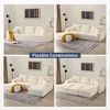 Gericco 113" Boneless Sectional Cloud Couch Sofa Bed for Living Room, Modular Modern Lounge 3 Seater Couches with Chaise, No Assemble - 3 of 4