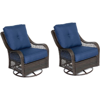 navy swivel glider