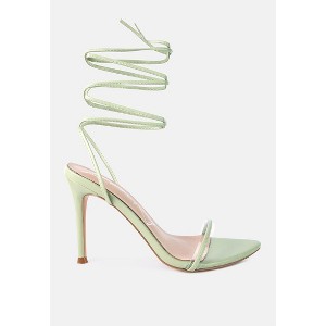 London Rag Womens Sphynx High Heel Lace Up Heels 6 : Target
