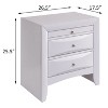 NicBex 26.5"Wide Nightstand with 2 Drawers Modern Side Table with Pull-Out Top Tray for Bedroom,Living Room - 3 of 4