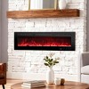 IHOMEADORE Black Crystal Insert Electric Fireplace with Remote and LED - 2 of 4