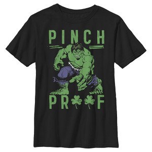 Boy's Marvel St. Patrick's Day Hulk Pinch Proof T-Shirt - 1 of 4