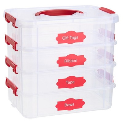 The Lakeside Collection Holiday Gift Wrap Supplies & Accessories Organizer Box