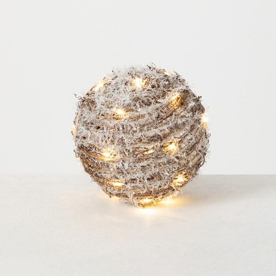 Sullivans LED Metal Twig Orb Decorative Filler 8"H Gold