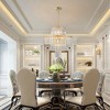Modern Crystal Chandeliers 4-Tier Round Hanging Ceiling Light Pendant Light Fixture For Dining Room Living Room - 2 of 4