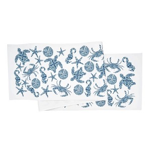 C&F Home Stamped Seaside Runner - 1 of 4
