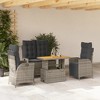 vidaXL Garden Dining Set Grey - 2 of 4