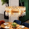 23"Wx23"D Luxury Round Crystal Golden Pendant Light,Modern Ceiling Light,Chandeliers Chandelier,Chandeliers With Crystals-Maison Boucle - 2 of 4