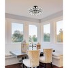 Elegant Lighting Emilia 16 inch flush mount in black - 2 of 4