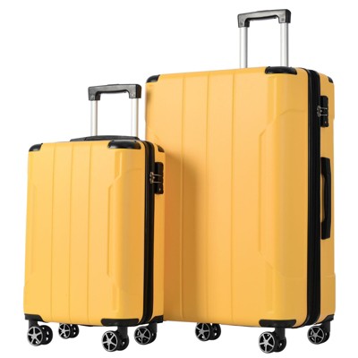 Whisen 20"/28" 2-Piece Hardshell ABS Luggage Set Lightweight Expandable with Double Wheels Carry-on