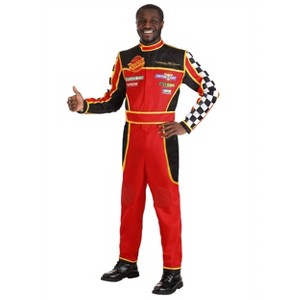 HalloweenCostumes.com Cars Pitcrew Uniform Costume | Officially Licensed Adult Disney Long Sleeve Patterned Jumpsuit - 1 of 4