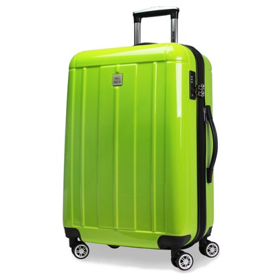 World Traveler Contour 24-Inch Lightweight Polycarbonate Hardside Expandable Spinner Luggage with TSA Lock