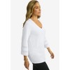 Jessica London Women's Plus Size Stretch Knit Mesh Inset Sleeve Tunic - 4 of 4