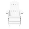 vidaXL Garden Chair White HDPE Standard Detachable Adirondack Chair - 4 of 4