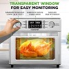 NutriChef 26L Electric Air Fryer Oven with Rotisserie & 10 Preset Programs (NCAFS26A) - Stainless Steel - 3 of 4