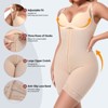 Voxshe Fajas Colombianas Moldeadoras Shapewear for Women Open Bust Bodysuit Tummy Control Postpartum Butt Lifter Compression Garment BE-SW01 Beige - 3 of 4