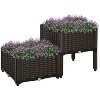 Vince Raised Garden Bed with Legs, Self-Watering Planter Box for Flowers, Herbs and Vegetables, Outdoor Furniture - The Pop Home - 2 of 4
