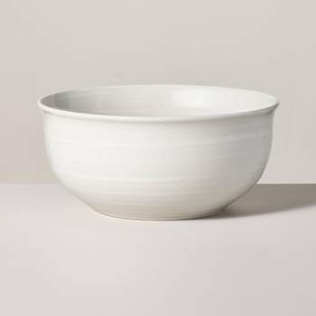 203oz Flared Brim Stoneware Serving Bowl Vintage Cream - Hearth & Hand™ with Magnolia