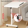 Small Standing Desk Adjustable Height Mobile Stand Up Desk With Wheels Portable Home Office Computer Workstations For Sitting And Standing - 4 of 4