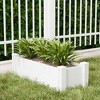 Spassay Outdoor PVC Garden Bed Patio Planter Box with Ground Stakes Planter Pot for Flowers Vegetables - 3 of 4