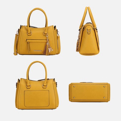 MKF Collection Satchel Bag with Adjustable Strap and Keyring, Valeria | MKF Collection by Mia K - Light Blue — фото 6