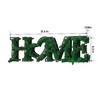 PAGED Eco-Friendly Preserved Moss Metal Wall Art, Wrought Iron Frame Wall Decor, Dynamic Letter Arrangement Framed Wall Art for Living Room - 4 of 4