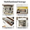 GDFStudio Archibald Modern 71" Wood Multifunctional Tall Cabinet with Wine Rack and Drawer - 4 of 4