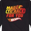 Boys' - Hot Wheels - Valentine's Made To Race Long Sleeve Graphic T-Shirt - 2 of 4