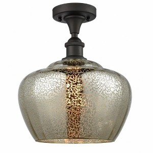 Fenton - 1 Light Semi-Flush Mount In Industrial Style-13 Inches Tall and 11 Inches Wide - 1 of 1