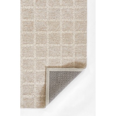 Beige Wool 2' x 3' Handmade Tufted Rectangular Rug