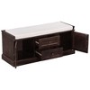 Sapphtopaz Storage Bench Shoe Rack Shoe Organizer with 2 Drawers and 2 Cabinets Removable Cushion Ottoman with Storage for Entryway Bedroom - 3 of 4