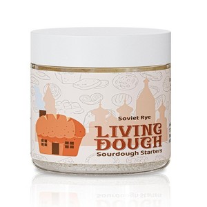 Living Dough Soviet Rye Sourdough Starter – Active Organic, Live Culture for Artisanal Baking: Bread, Pizza, Waffles, Pancakes & More - 1 of 4