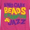 Girls' - Instant Message - King Cake Beads Crawfish Jazz Fitted Short Sleeve Graphic T-Shirt - 2 of 4