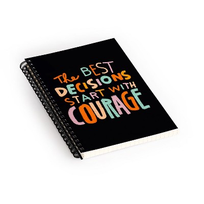 justin shiels Courage Spiral Notebook - Deny Designs