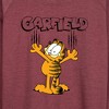 Women's - Garfield - Cat Scratches Lightweight French Terry Wide Neck Long Sleeve Shirt - 2 of 4