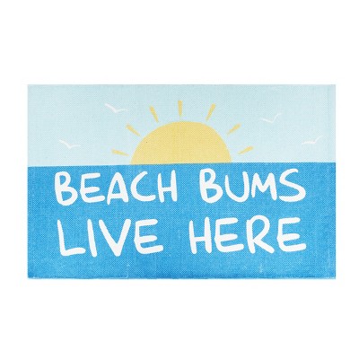 Beachcombers Beach Bums Live Here Indoor Mat